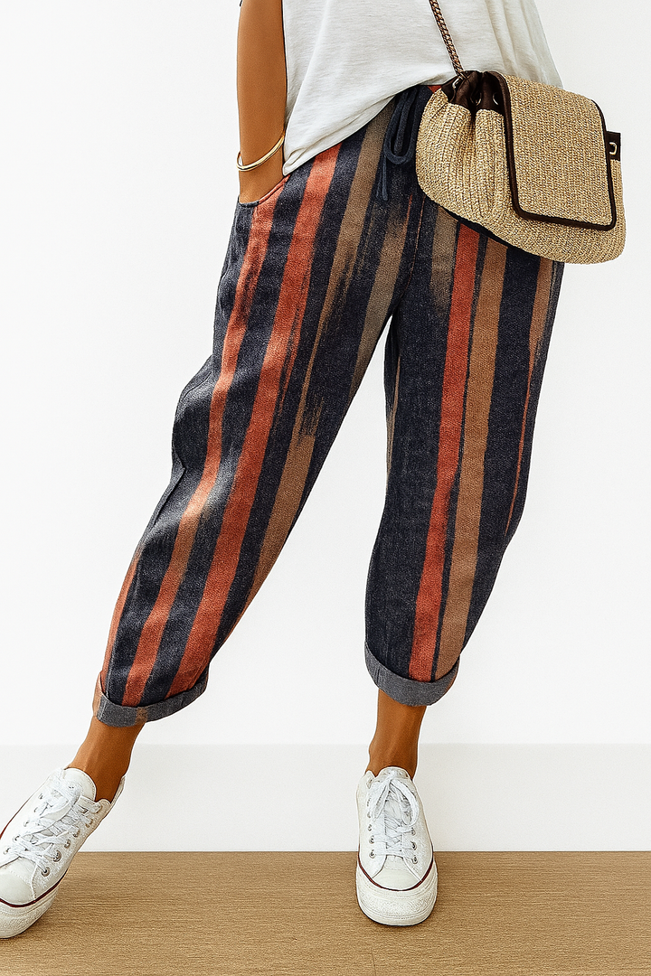 Pantalon ample imprimé pour femme