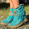 Bottes western bohèmes à franges