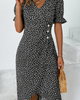 Robe longue légère en coton mélangé pour femme