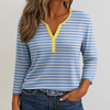 T-shirt décontracté à col en V pour femme