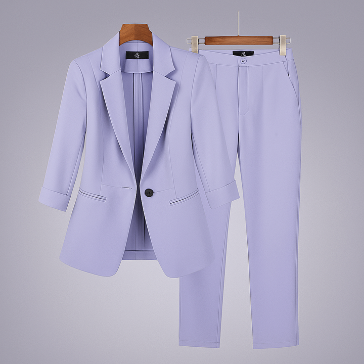 Ensemble de costume formel pour femme avec blazer et pantalon