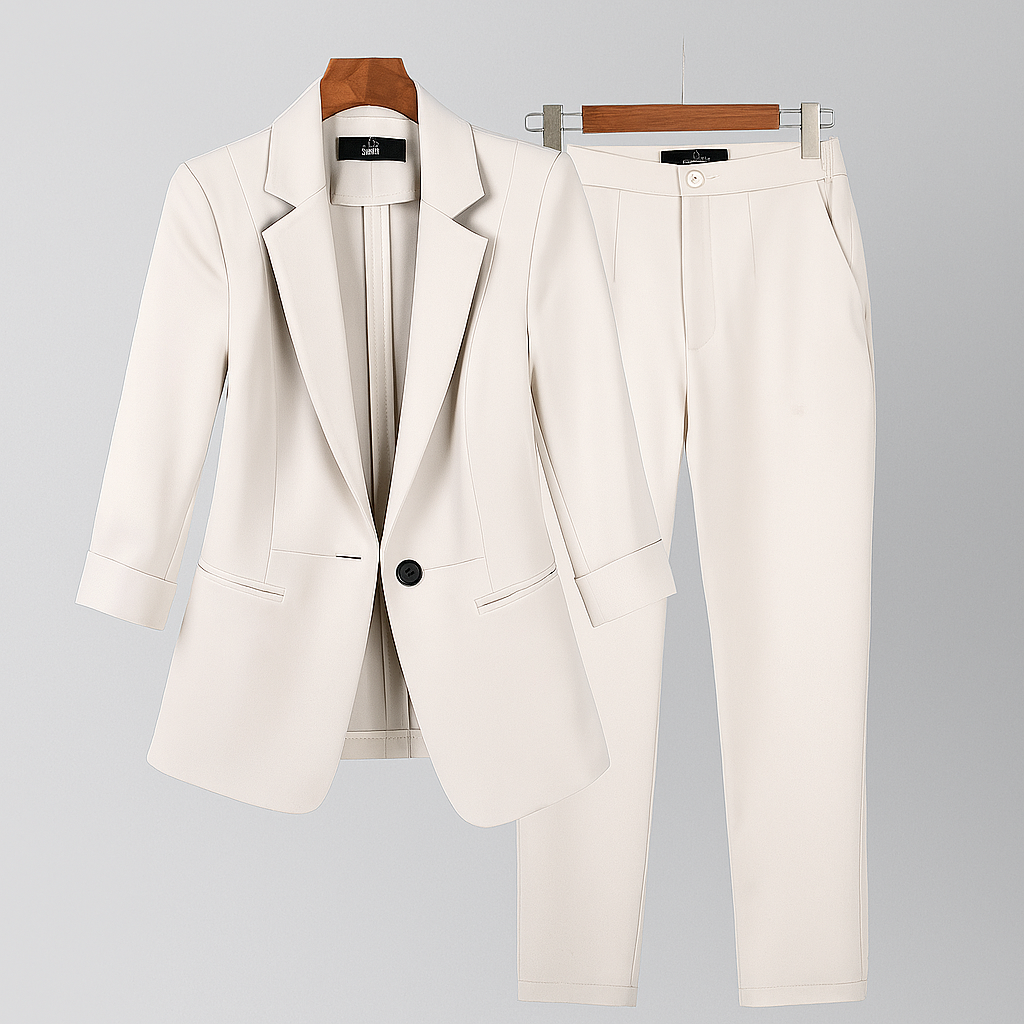 Ensemble de costume formel pour femme avec blazer et pantalon