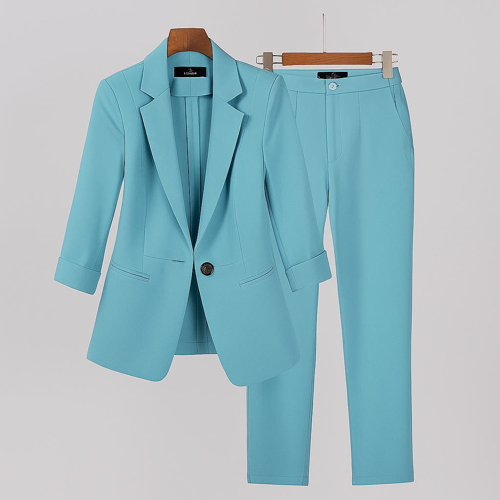 Ensemble de costume formel pour femme avec blazer et pantalon