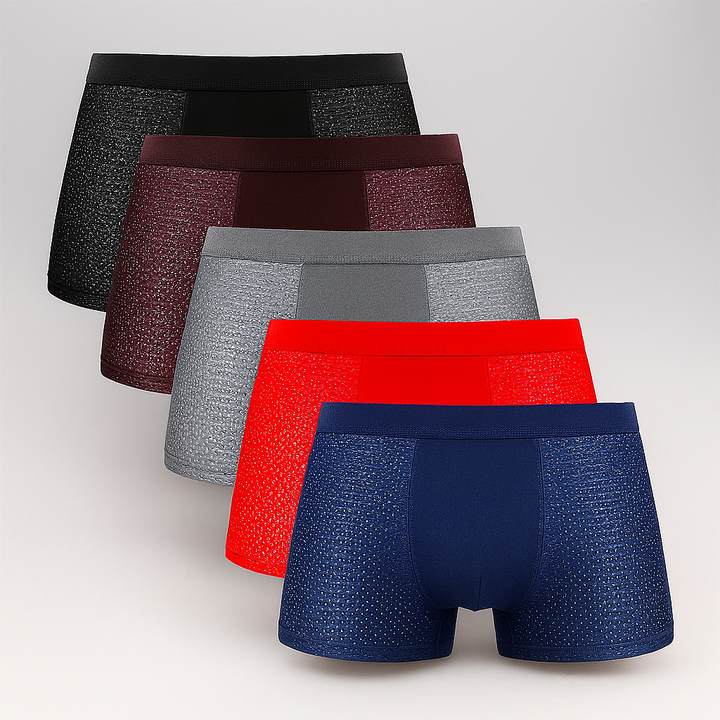 Lot de 5 boxers en maille pour homme