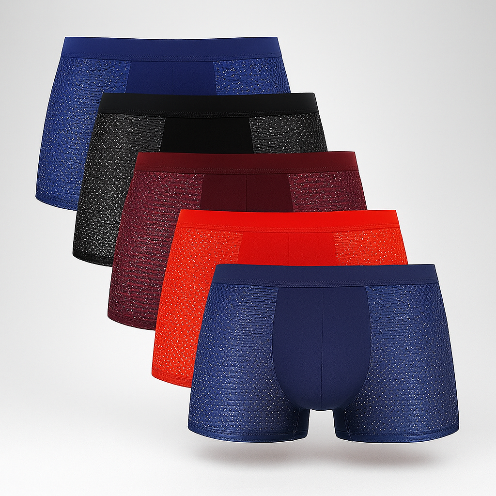 Lot de 5 boxers en maille pour homme