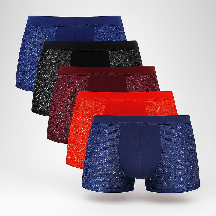 Lot de 5 boxers en maille pour homme