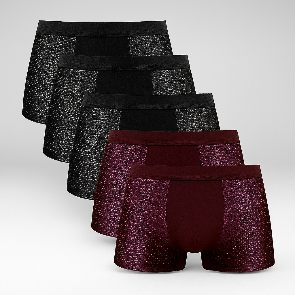 Lot de 5 boxers en maille pour homme