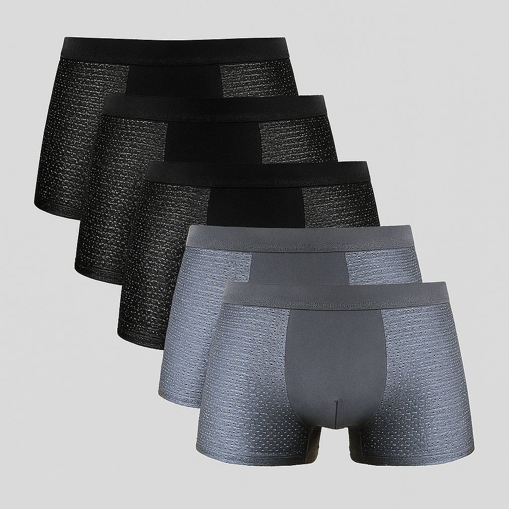Lot de 5 boxers en maille pour homme