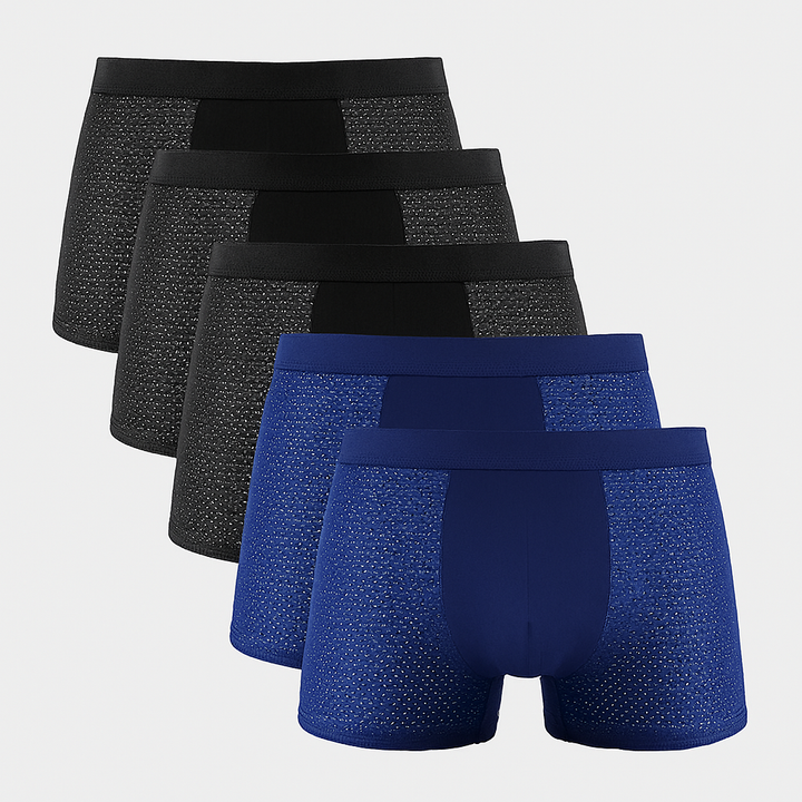 Lot de 5 boxers en maille pour homme