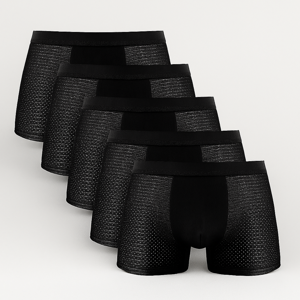 Lot de 5 boxers en maille pour homme