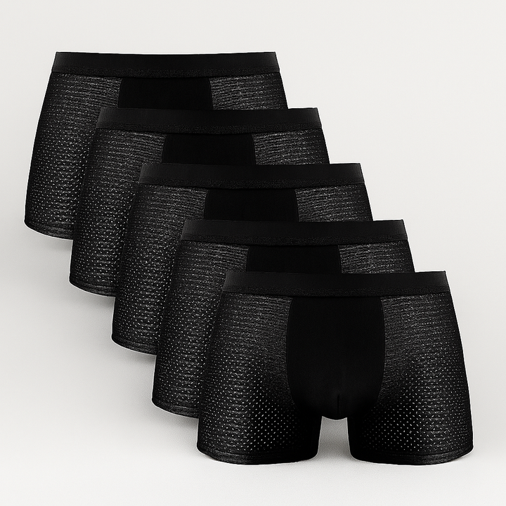 Lot de 5 boxers en maille pour homme