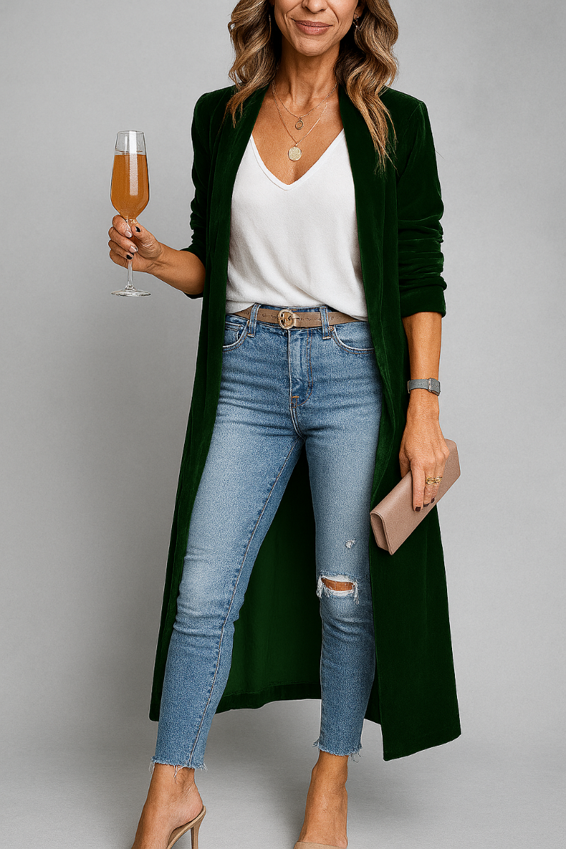 Cardigan long pour femme