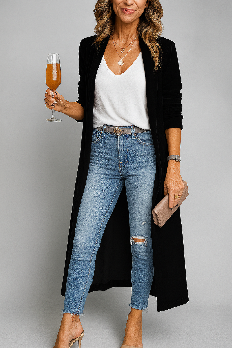 Cardigan long pour femme