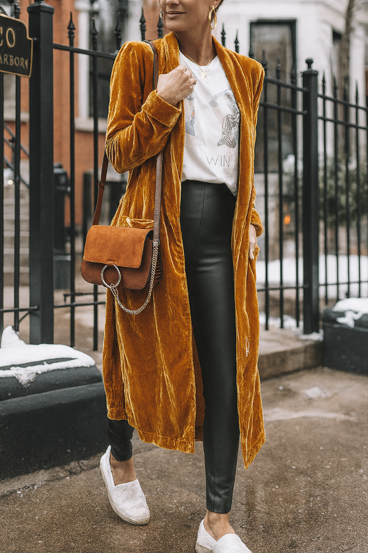 Cardigan long pour femme