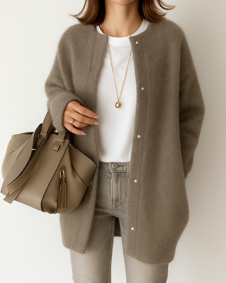 Veste en tricot douce et confortable pour femme