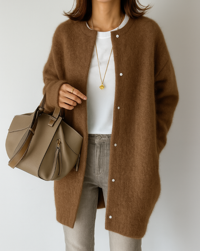 Veste en tricot douce et confortable pour femme
