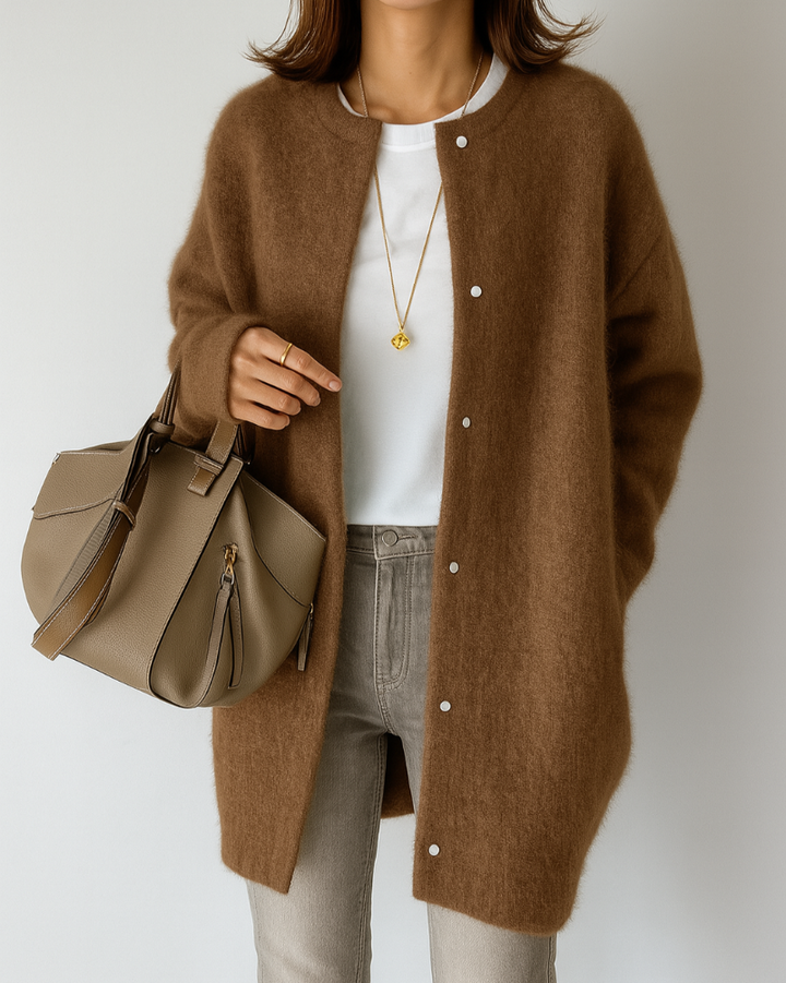 Veste en tricot douce et confortable pour femme