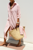 Robe chemise élégante à manches longues pour femme