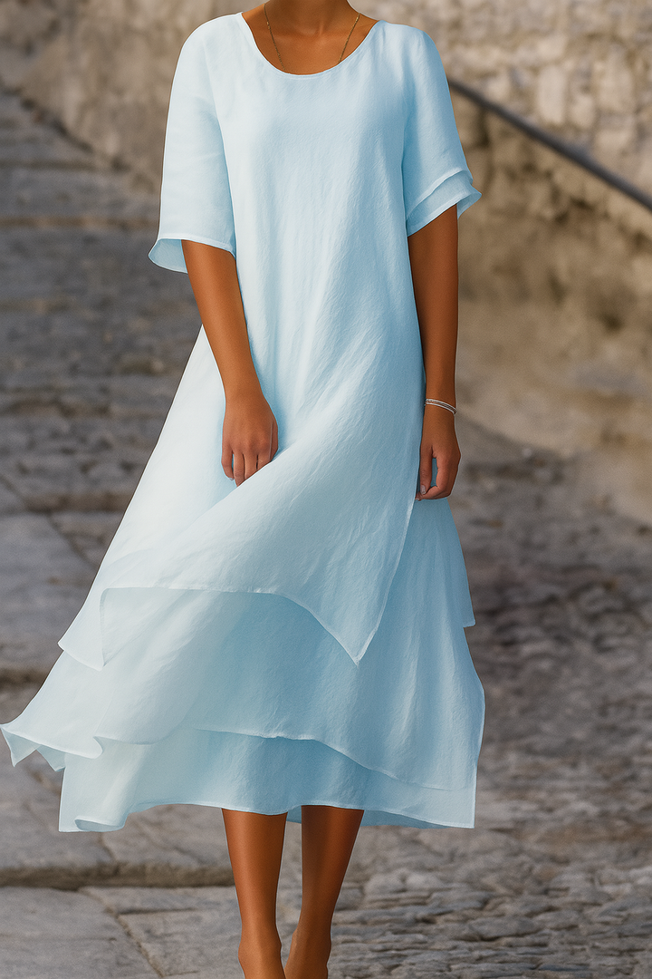 Robe chic à fentes Élégance moderne sans effort
