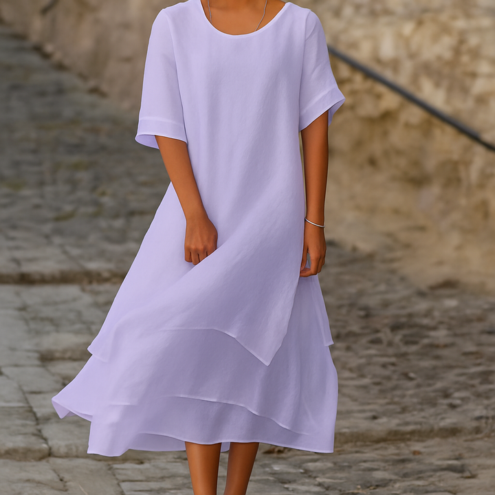 Robe chic à fentes Élégance moderne sans effort
