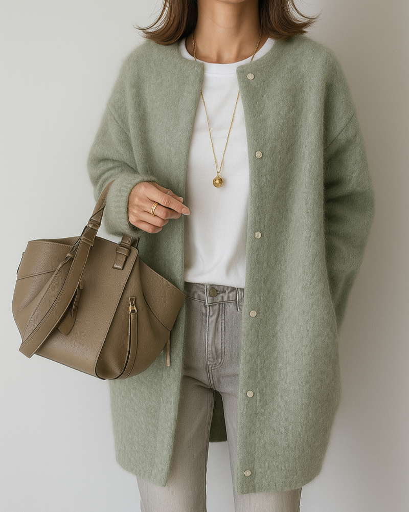 Veste en tricot douce et confortable pour femme