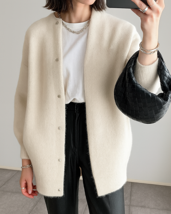 Veste en tricot douce et confortable pour femme