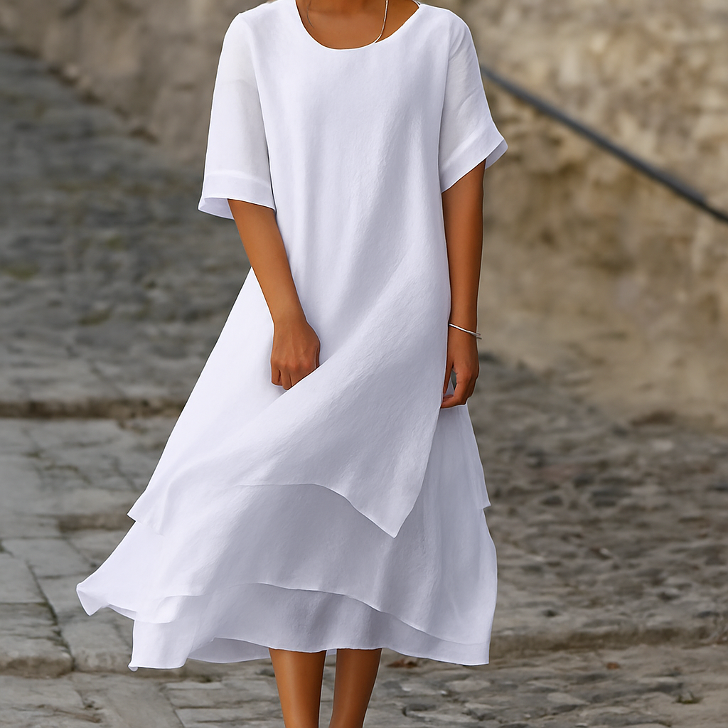 Robe chic à fentes Élégance moderne sans effort