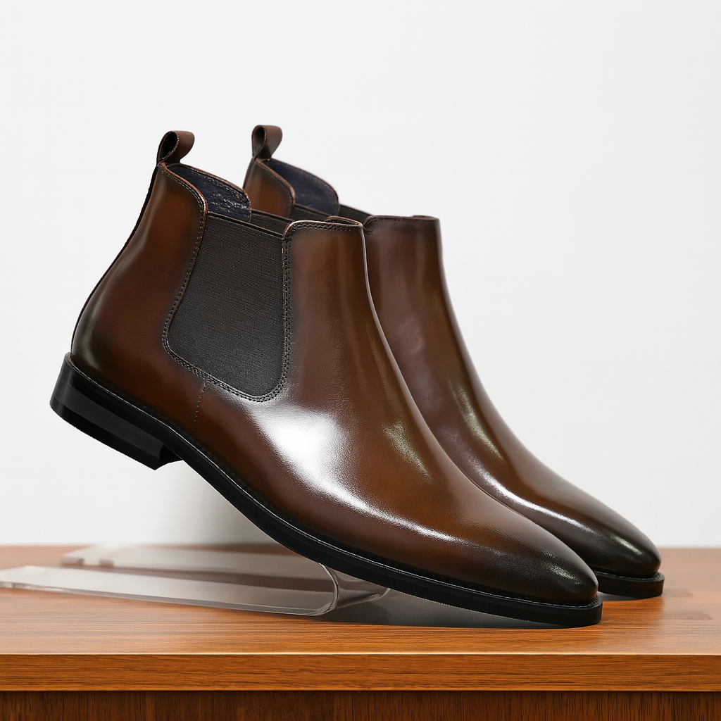 Bottes en cuir véritable