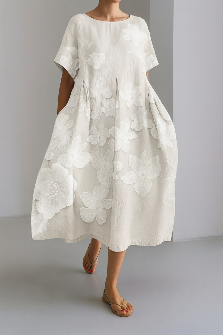 Robe longue confortable et accrocheuse pour femme, imprimée en 3D