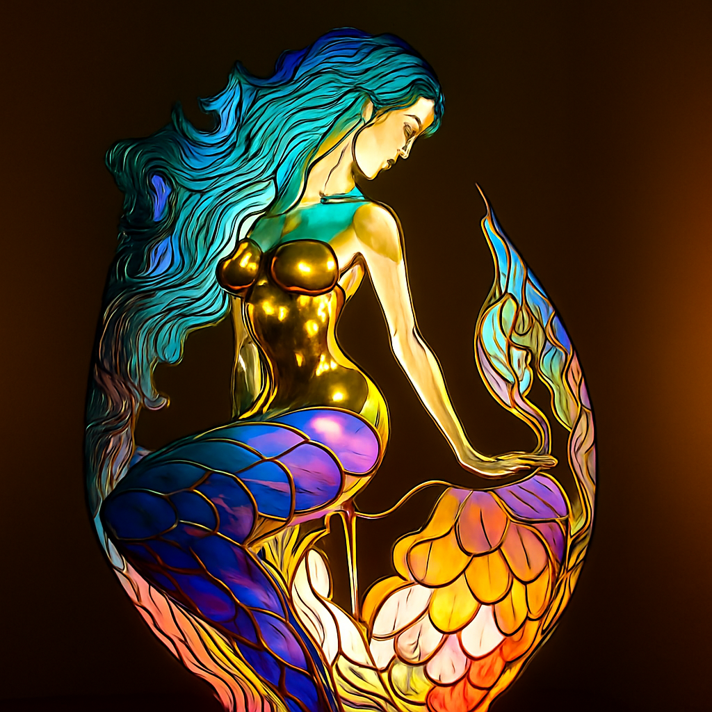 Style de vitrail unique pour des intérieurs atmosphériques