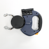 Laisse rétractable double pour chien avec rotation à 360°
