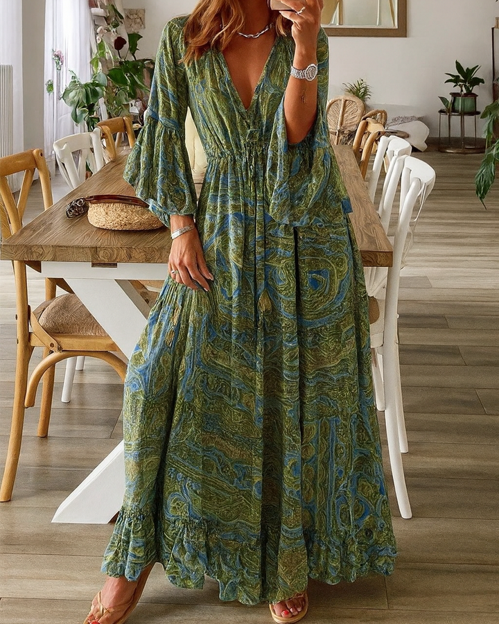 Robe longue bohème pour femme