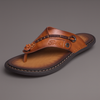 Tongs élégantes en cuir pour hommes