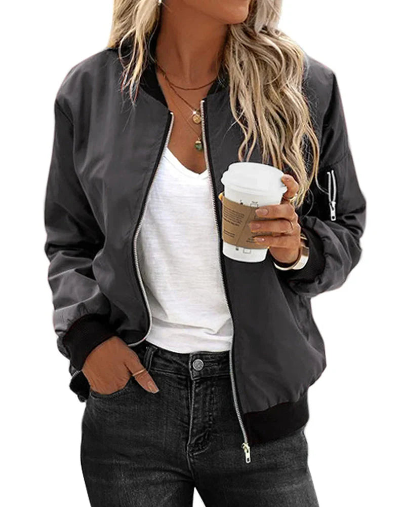 Blouson aviateur classique pour femme