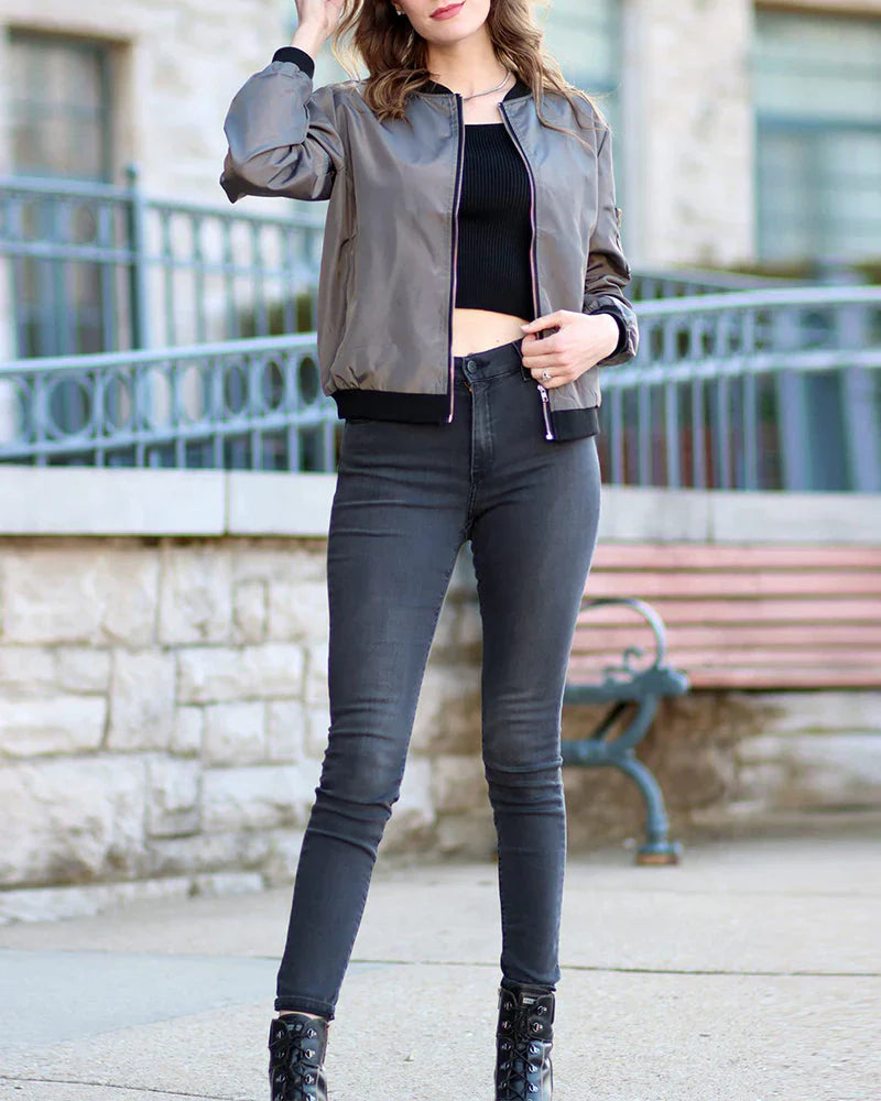 Blouson aviateur classique pour femme