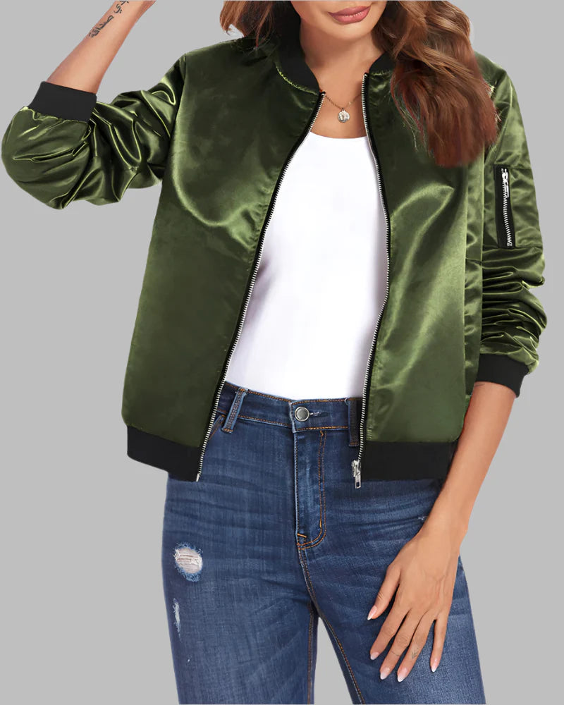 Blouson aviateur classique pour femme