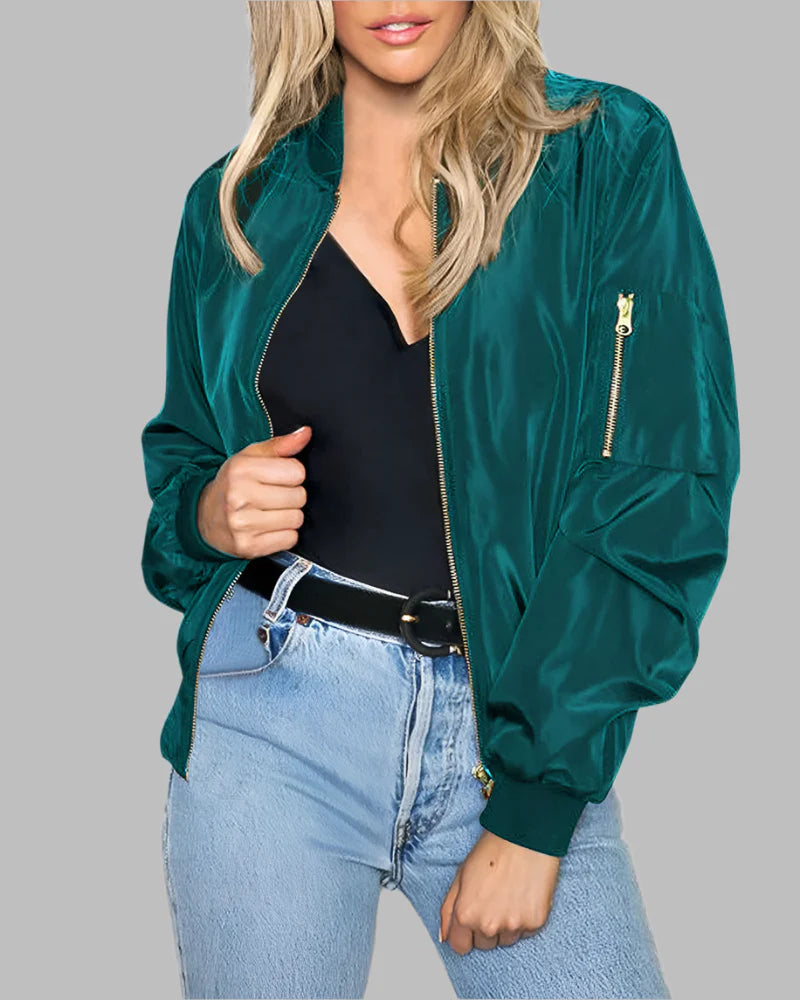 Blouson aviateur classique pour femme