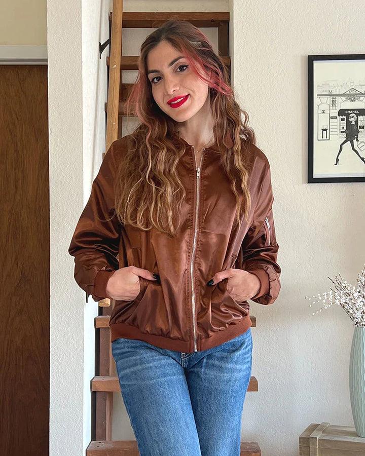 Blouson aviateur classique pour femme