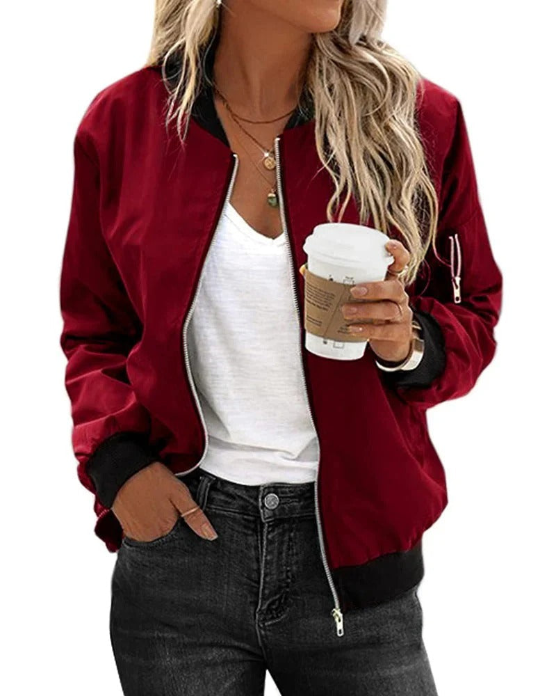 Blouson aviateur classique pour femme