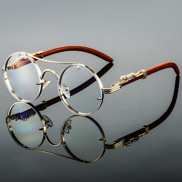 Lunettes de soleil rétro en métal