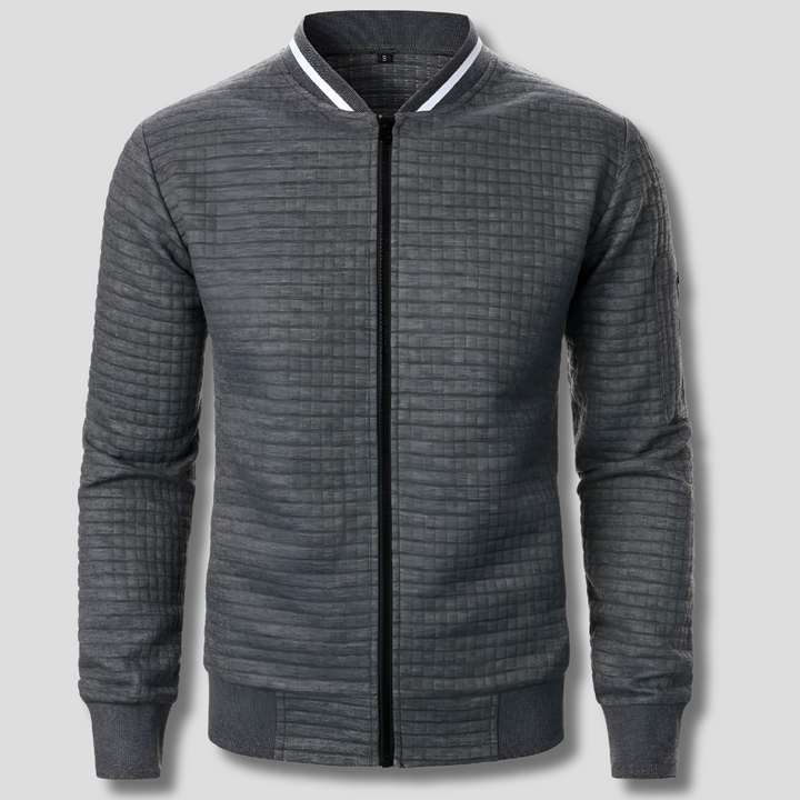 Pull zippé confortable et chaud pour homme