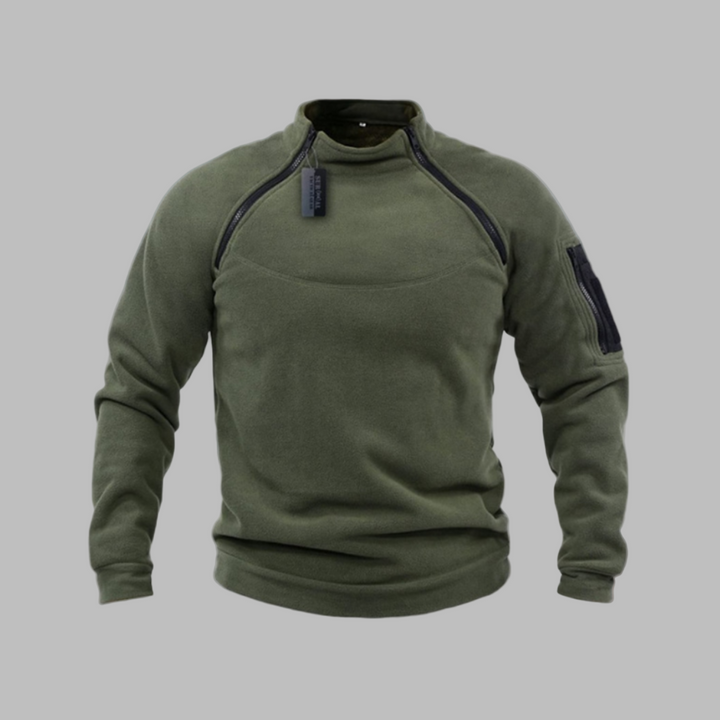 Pull polaire coupe-vent et tactique pour homme