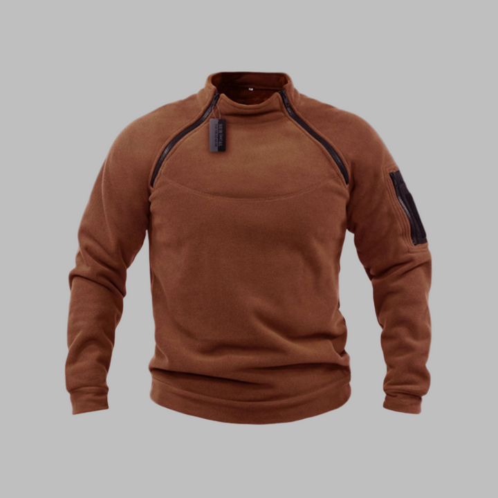 Pull polaire coupe-vent et tactique pour homme