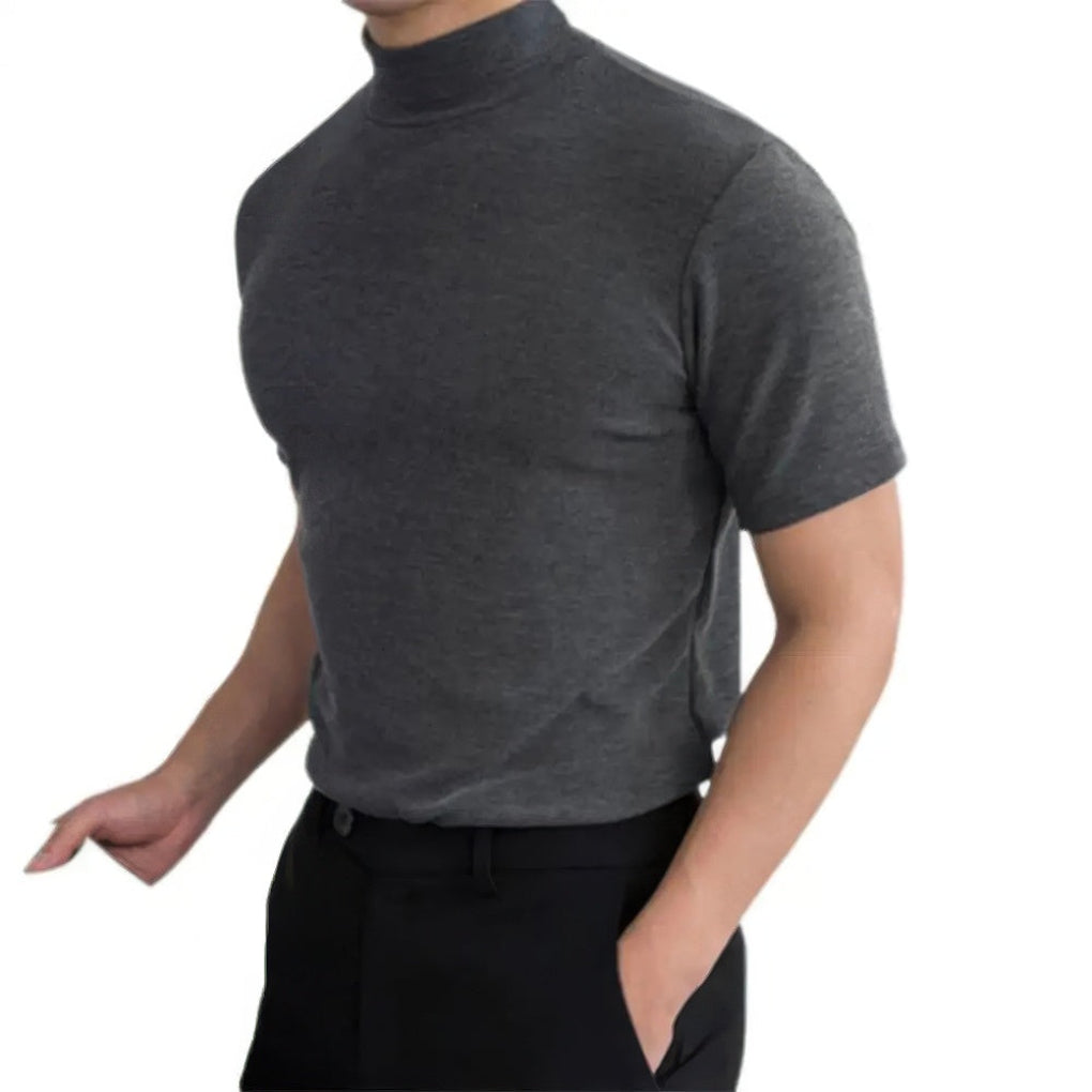 Chemise à col roulé respirante pour homme