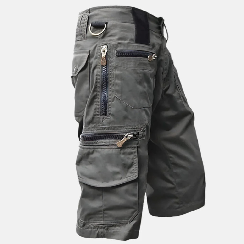 Short cargo utilitaire pour homme, coupe mi-longue