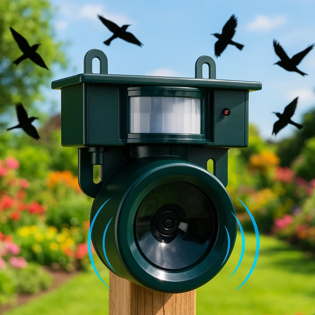 Répulsif et effaroucheur d'oiseaux à détecteur de mouvement de qualité supérieure