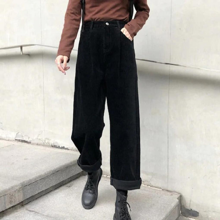 Pantalon en velours côtelé pour femme