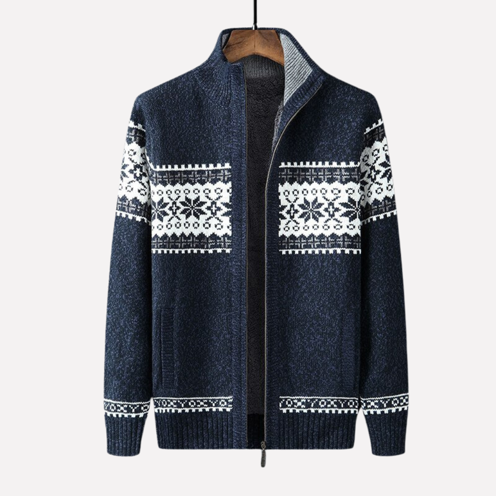 Cardigan d'hiver tricoté pour homme
