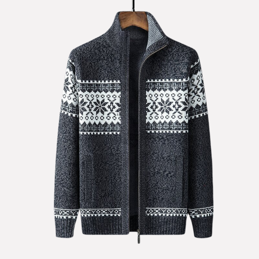 Cardigan d'hiver tricoté pour homme