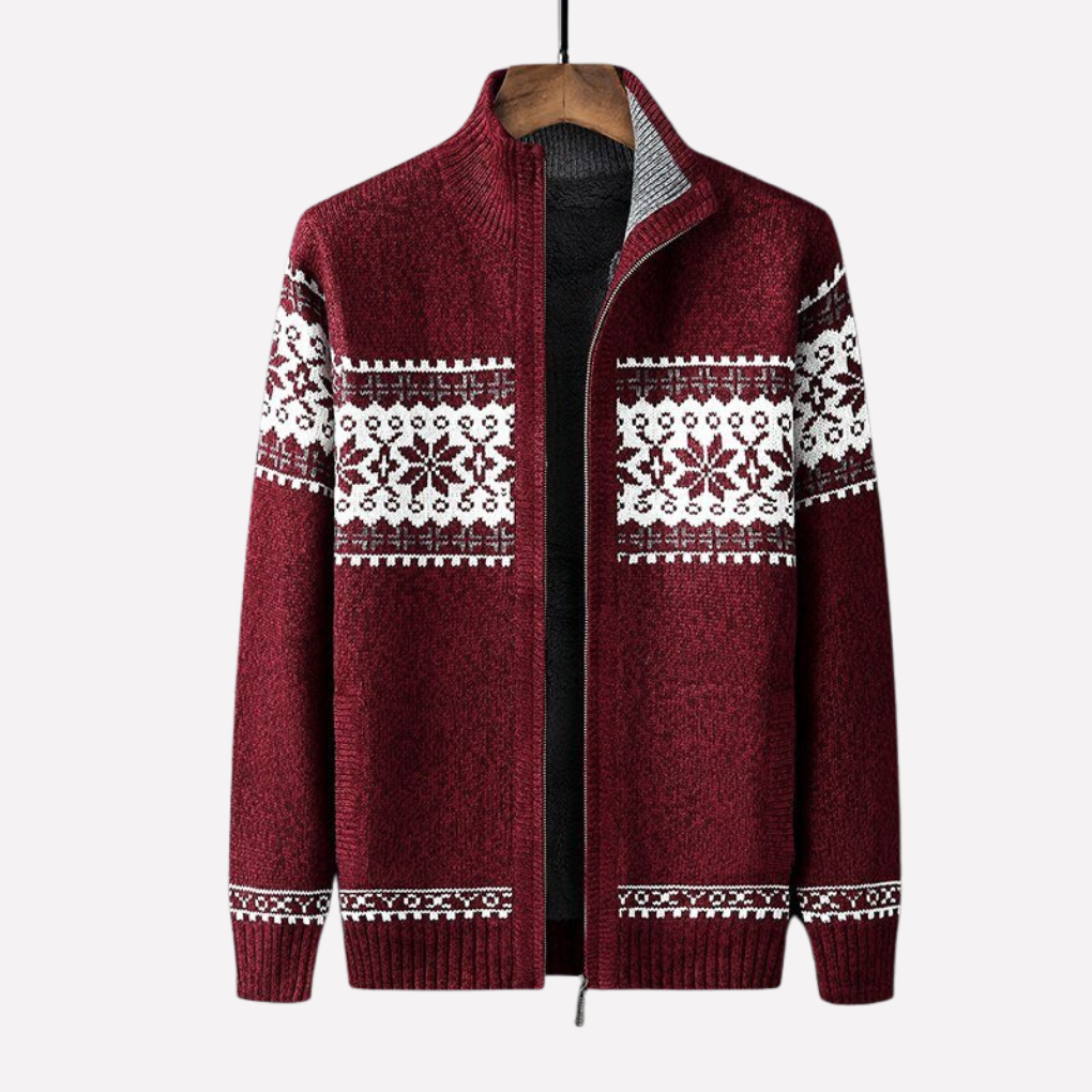 Cardigan d'hiver tricoté pour homme